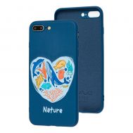 Чохол для iPhone 7 Plus / 8 Plus Wave Fancy undersea world / dark blue