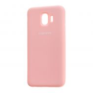 Чохол для Samsung Galaxy J4 2018 (J400) Silicone cover рожевий