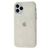 Чохол для iPhone 11 Pro Alcantara 360 світло-сірий
