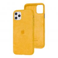 Чохол для iPhone 11 Pro Max Alcantara 360 жовтий