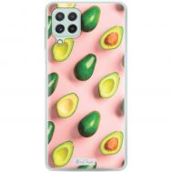 Чохол для Samsung Galaxy A22 (A225) / M32 (M325) Mixcase авокадо на рожевому