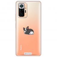 Чохол для Xiaomi Redmi Note 10 Pro MixCase собачки маленький бульдожка