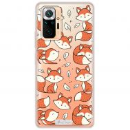 Чохол для Xiaomi Redmi Note 10 Pro MixCase тварини лисиць