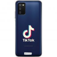 Чохол для Samsung Galaxy A03s (A307) MixCase TikTok лого веселка