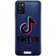 Чохол для Samsung Galaxy A03s (A307) MixCase TikTok велике лого