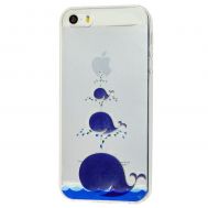 Чохол для iPhone 5 сині кити