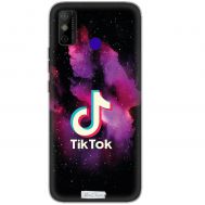 Чохол для Tecno Spark 6 Go TikTok лого кольоровий дим