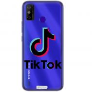 Чохол для Tecno Spark 6 Go TikTok велике лого
