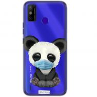 Чохол для Tecno Spark 6 Go MixCase тваринні панда в масці