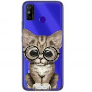 Чохол для Tecno Spark 6 Go MixCase MixCase тварини кошеня в окулярах