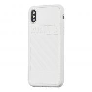 Чохол для iPhone Xs Max off-white leather білий