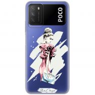 Чохол для Xiaomi Poco M3 Mixcase дівчина дизайн 11