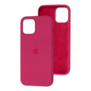 Чохол для iPhone 12 mini Silicone Full малиновий / pomegranate