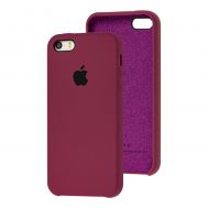 Чехол Silicone для iPhone 5 case maroon