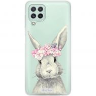Чохол для Samsung Galaxy A22 (A225) / M32 (M325) MixCase тварини кролик з квітами