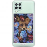 Чохол для Samsung Galaxy A22 (A225) / M32 (M325) MixCase тварини лисиця з квітами