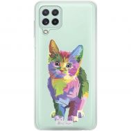 Чохол для Samsung Galaxy A22 (A225) / M32 (M325) MixCase тварини кольорове кошеня