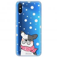 Чохол для Xiaomi Redmi 9A MixCase новий рік собака у шалику