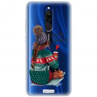 Чохол для Xiaomi Redmi 8 MixCase новий рік дівчина в теплому одязі