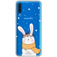 Чохол для Samsung Galaxy A50/A50S/A30S MixCase новий рік зайчик та сніг