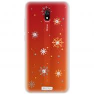 Чохол для Xiaomi Redmi 8a MixCase зі стразами сніжинки
