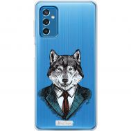 Чохол для Samsung Galaxy M52 (M526) MixCase тварини вовк у костюмі