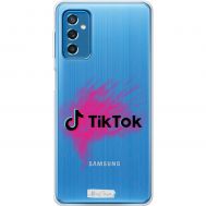 Чохол для Samsung Galaxy M52 (M526) MixCase TikTok логотип на рожевому