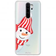 Чохол для Xiaomi Redmi Note 8 Pro MixCase новий рік сніговик у шапці