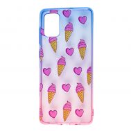 Чохол для Samsung Galaxy A71 (A715) Wave Sweet blue / pink / ice-cream