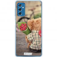 Чохол для Samsung Galaxy M52 (M526) Mixcase для закоханих ведмедика з колір