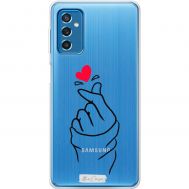 Чохол для Samsung Galaxy M52 (M526) Mixcase для закоханих рука з серцем