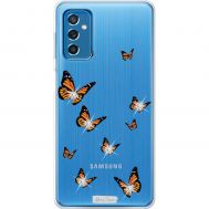 Чохол для Samsung Galaxy M52 (M526) MixCase зі стразами метелика