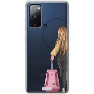 Чохол для Samsung Galaxy S20 FE (G780) MixCase дівчина рожева валіза