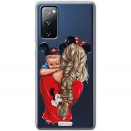 Чохол для Samsung Galaxy S20 FE (G780) MixCase дівчина з дитиною в червоному
