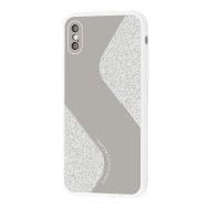 Чохол для iPhone X / Xs Shine mirror білий