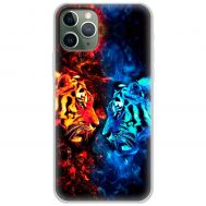 Чохол для iPhone 11 Pro Max MixCase звірі два тигри