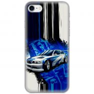Чохол для iPhone 7 / 8 / SE MixCase авто бмв на синьому