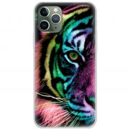 Чохол для iPhone 11 Pro MixCase звірі кольоровий тигр