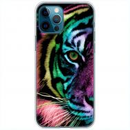 Чохол для iPhone 12 Pro MixCase звірі кольоровий тигр