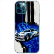 Чохол для iPhone 12 Pro Max MixCase авто бмв на синьому