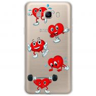 Чохол для Samsung Galaxy J5 2016 (J510) MixCase день закоханих смайлик серце