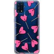 Чохол для Samsung Galaxy M31 (M315) MixCase день закоханих цукерка серце