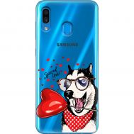 Чохол для Samsung Galaxy A20 / A30 MixCase день закоханих закоханий собака