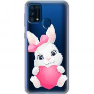 Чохол для Samsung Galaxy M31 (M315) MixCase день закоханих заєць з серцем