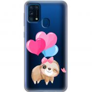 Чохол для Samsung Galaxy M31 (M315) MixCase день закоханих лінивець з шаприками