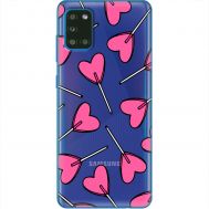 Чохол для Samsung Galaxy A31 (A315) MixСase день закоханих цукерка серце