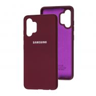 Чохол для Samsung Galaxy A32 (A325) Silicone Full бордовий / maroon