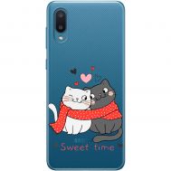 Чохол для Samsung A02 (A022) MixCase день закоханих закохані коти