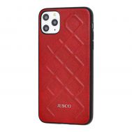 Чохол для iPhone 11 Pro Jesco Leather червоний