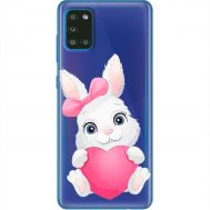 Чохол для Samsung Galaxy A31 (A315) MixСase день закоханих заєць із серцем